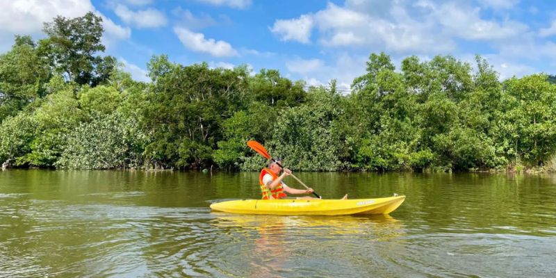 Kayak Through the Cua Can River